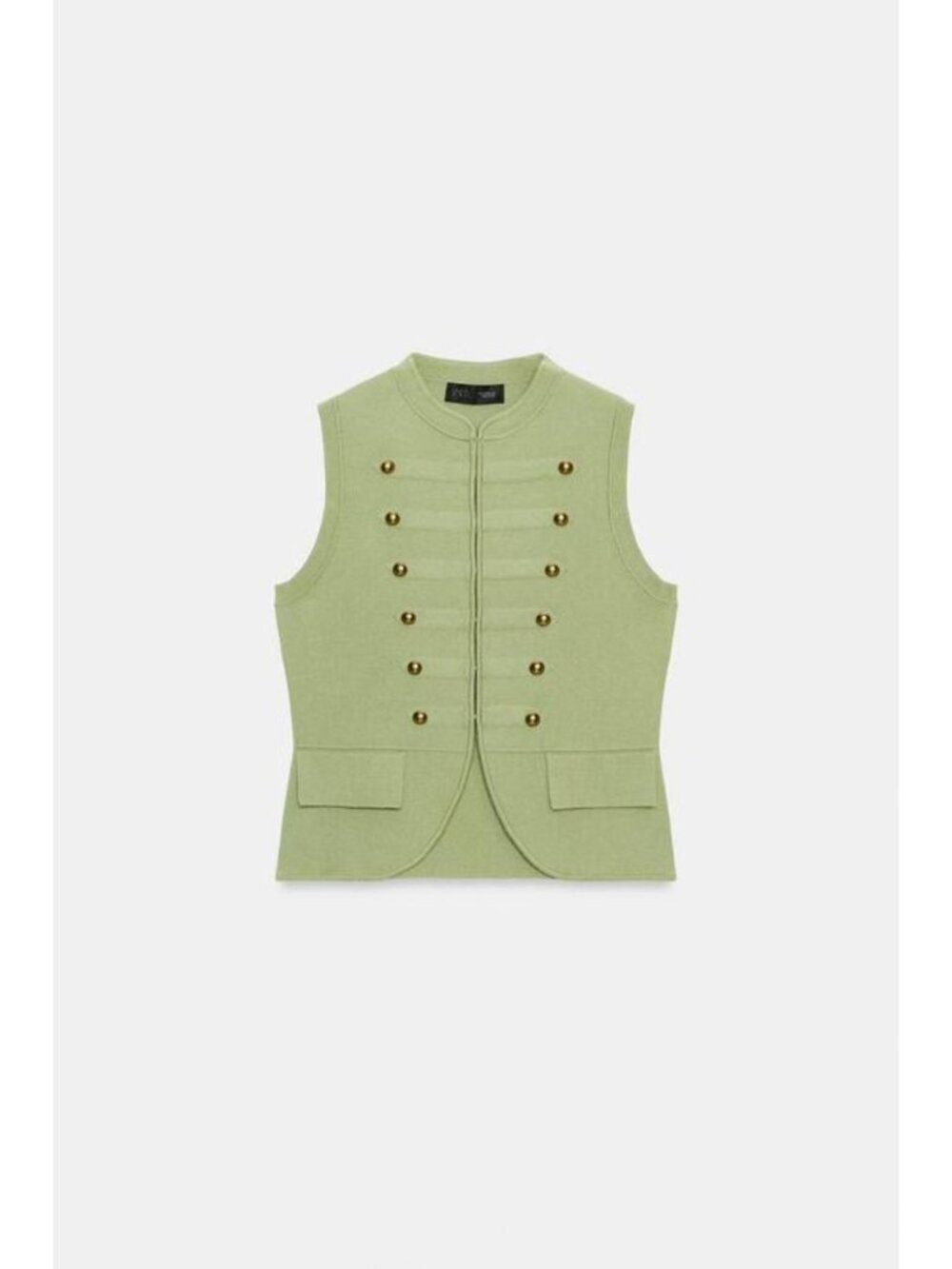 ZARA FIREMAN CLASP KNIT VEST